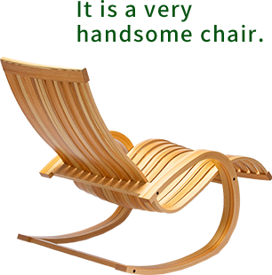 It is a very handsome chair.